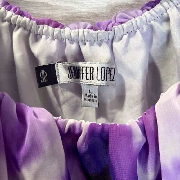 Women's Jennifer Lopez Ruffle‎ Trim Blouse Off Shoulder Top NWT - Picture 7 of 7